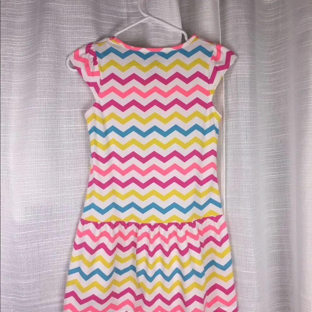 4 for $20 Neon Striped Summer Dress Sz L (10/12)